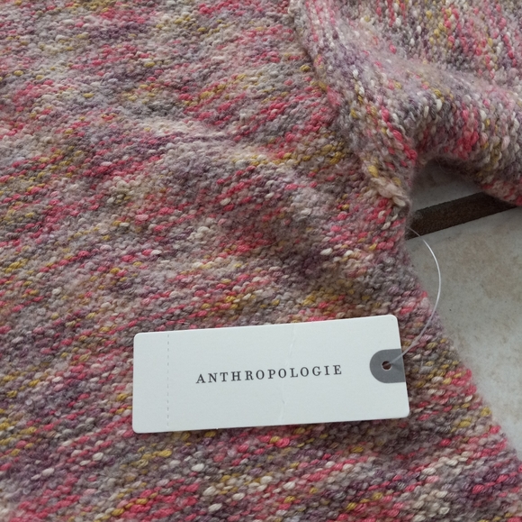 Anthropologie Pilcro Oversized Deep V-neck Sweater Heather Multi S - Picture 10 of 14